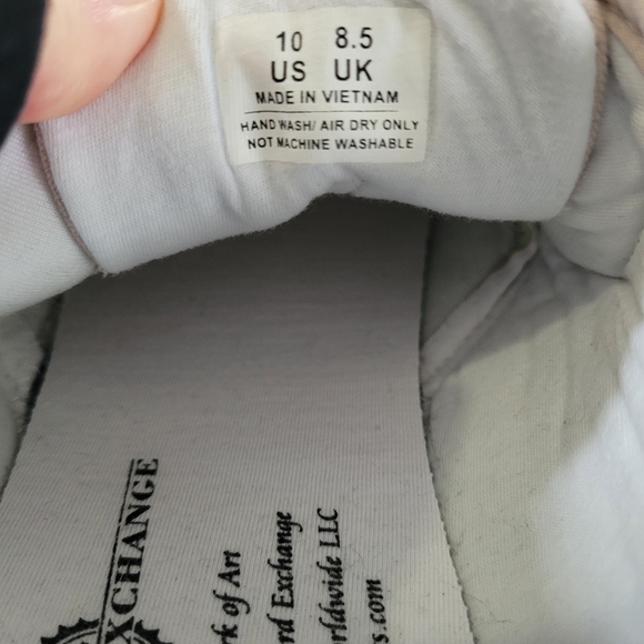 SNOOPY & WOODSTOCK Floral Canvas Sneakers Womens 10 THE BRADFORD EXCHANGE - Picture 6 of 14